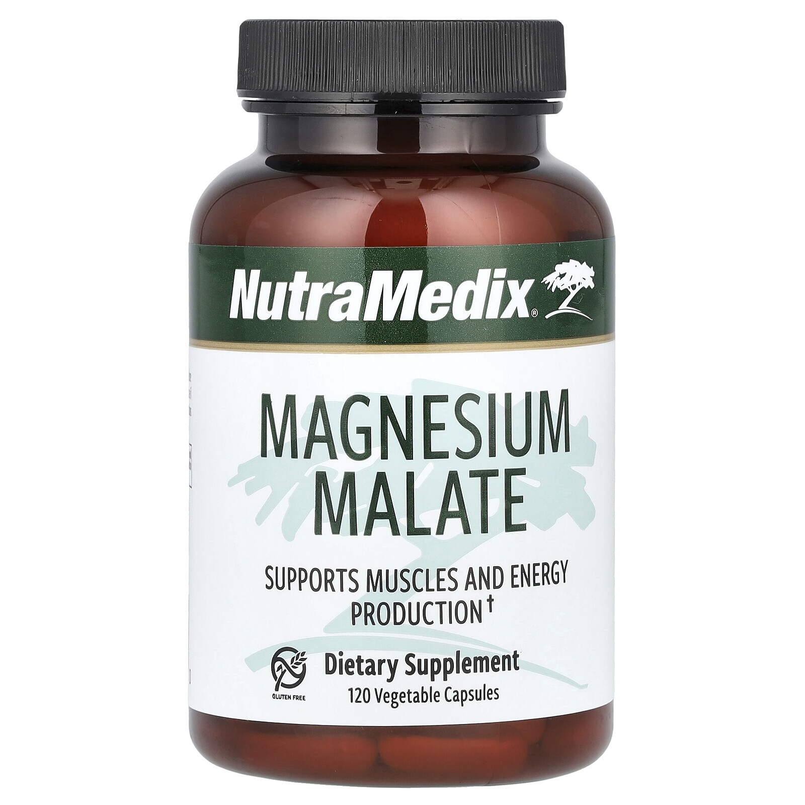 Magnesium Malate, 120 Vegetable Capsules