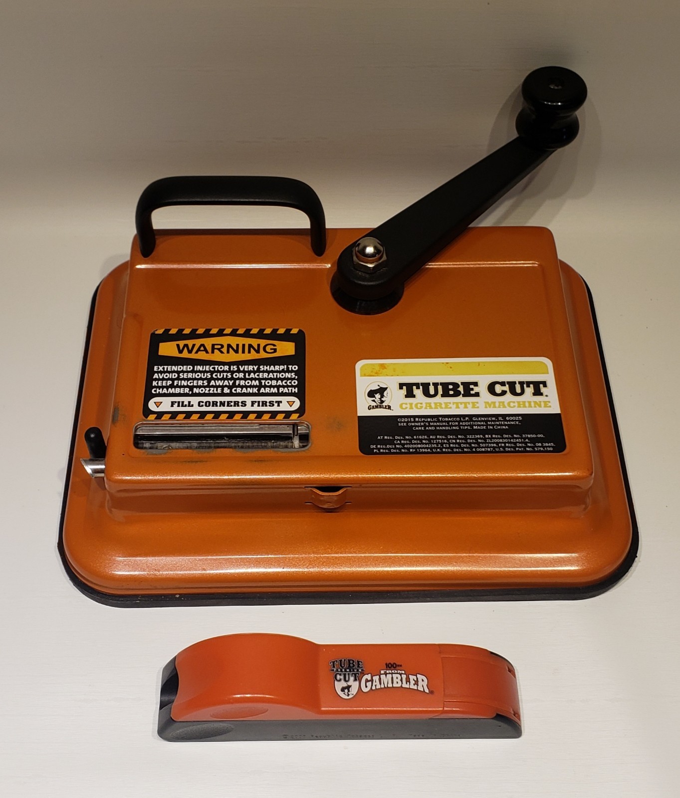 Gambler Tube Cut Tabletop Cigarette Making Machine Injector 100's & King Size