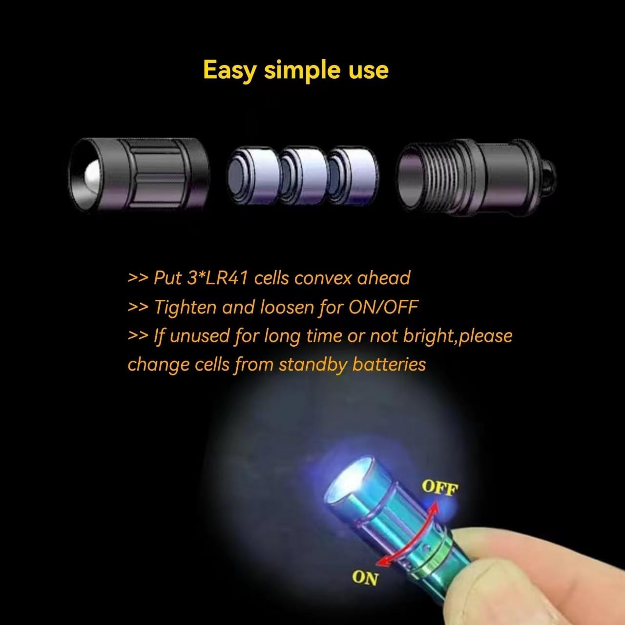 Nitefox e1 Smallest Keychain Flashlight Micro Tiny Mini Keychain Light Long-L...