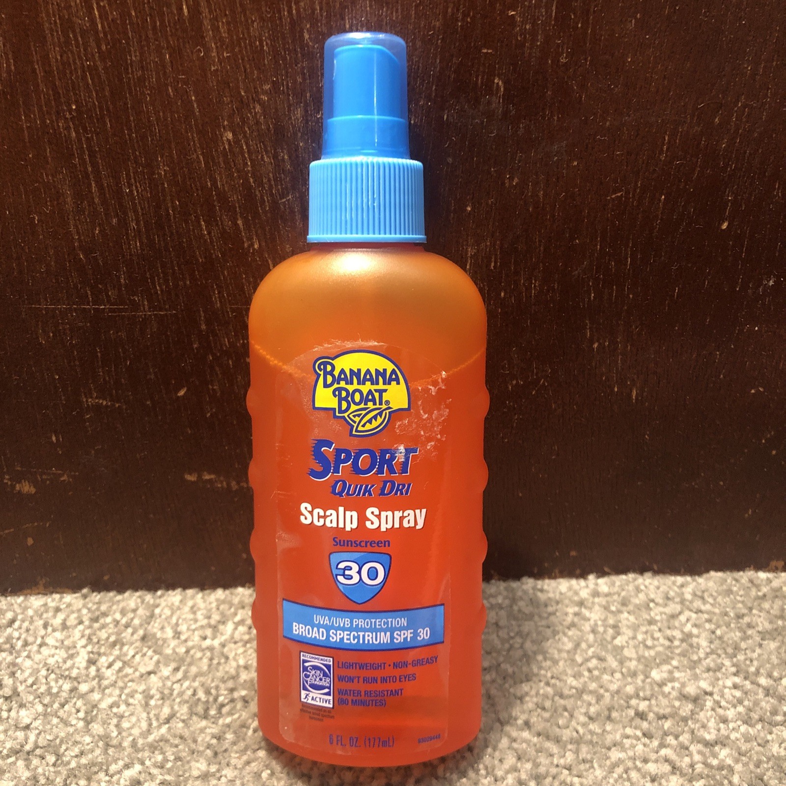 Banana Boat Sport Quik Dri Scalp Spray SPF 30 Sunscreen Broad Spectrum, 6oz