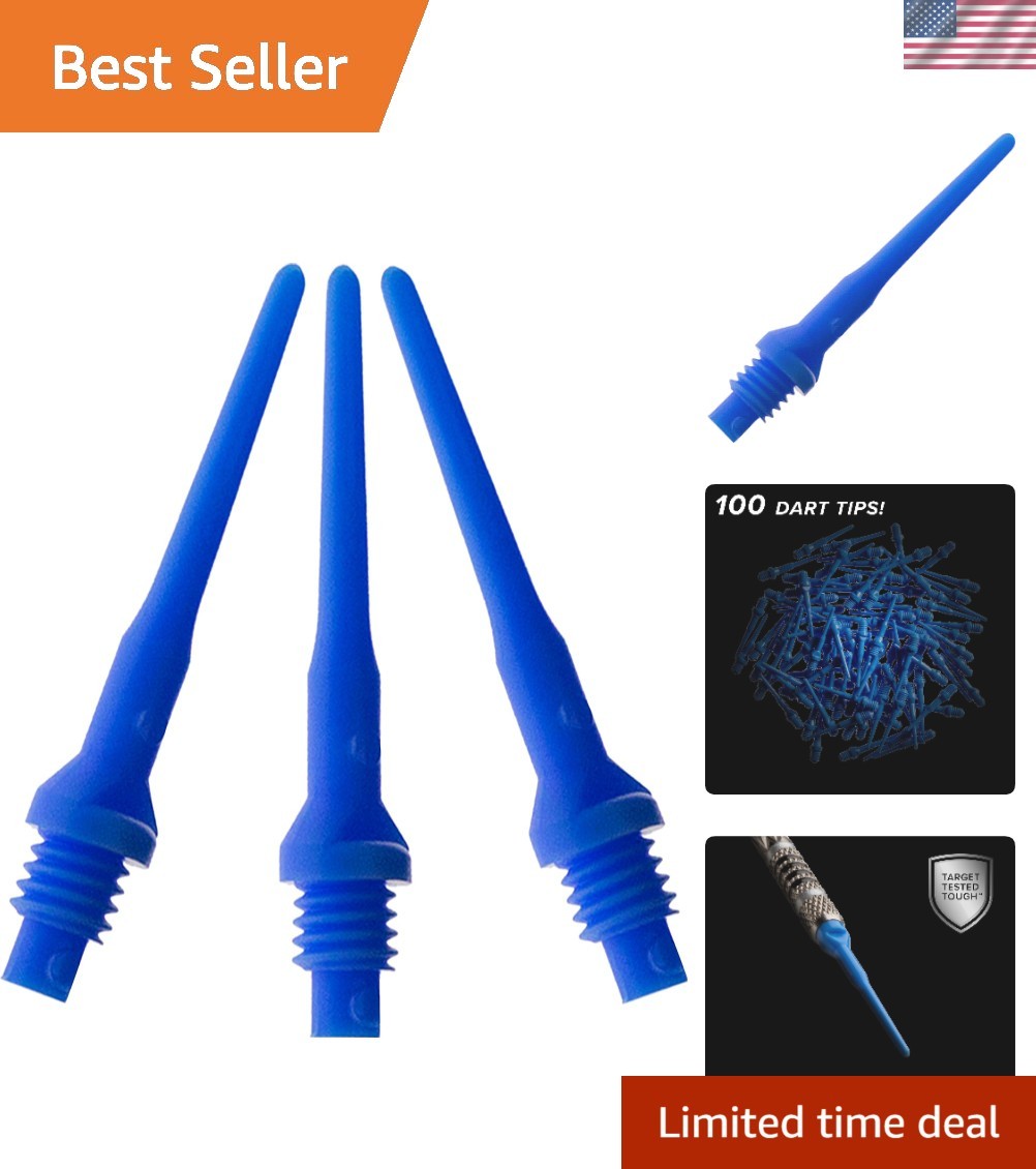 Viper Dart Tufflex II - 100 Pack Soft Tip Points, Perfect for Consistent Play