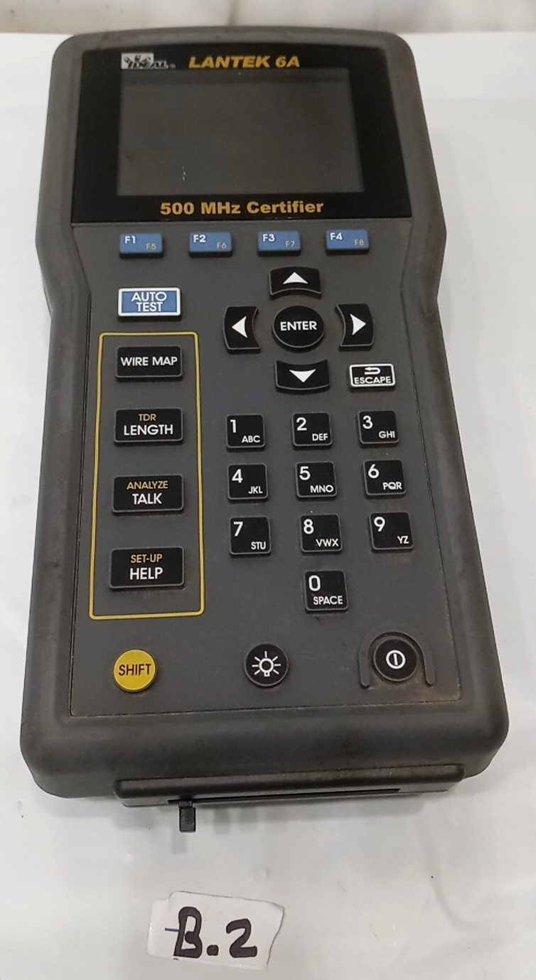 IDEAL LANTEK 6A DIS 500 MHz Certifier Cable Tester Without Battery As Pictures