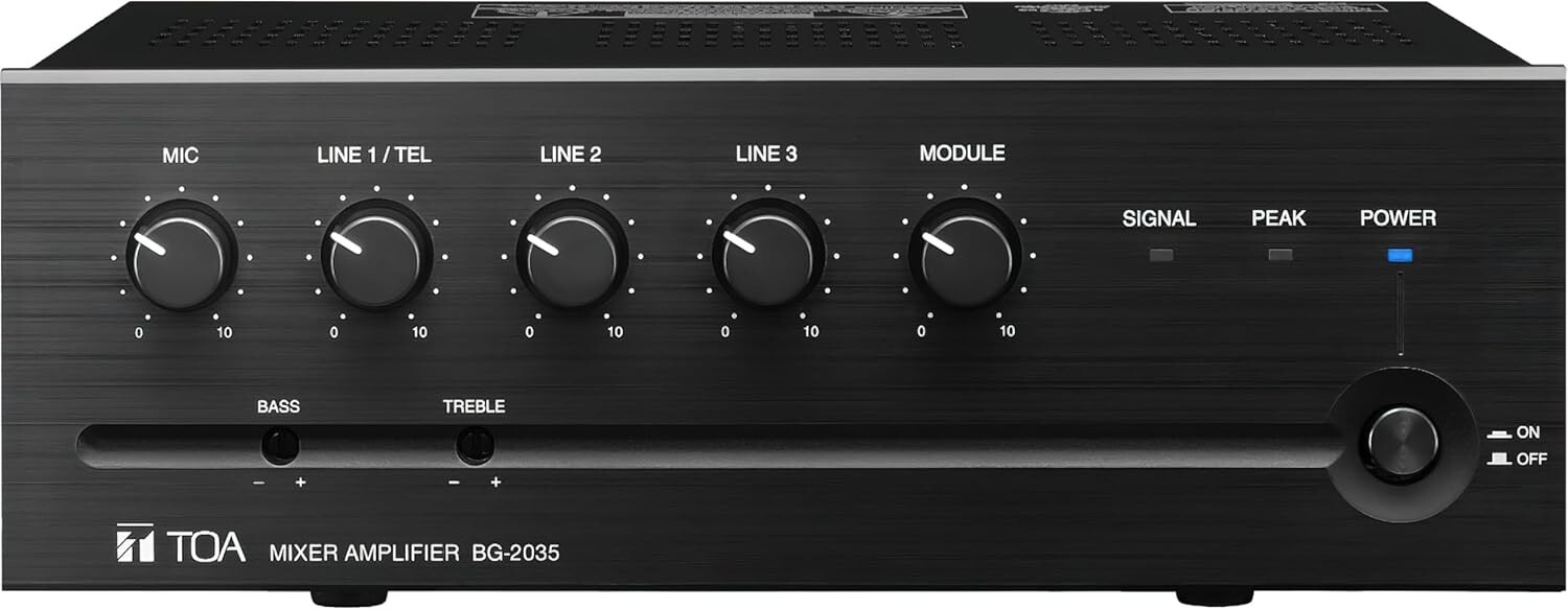 TOA BG-2035 CU 5 Channel Mixer Amplifier
