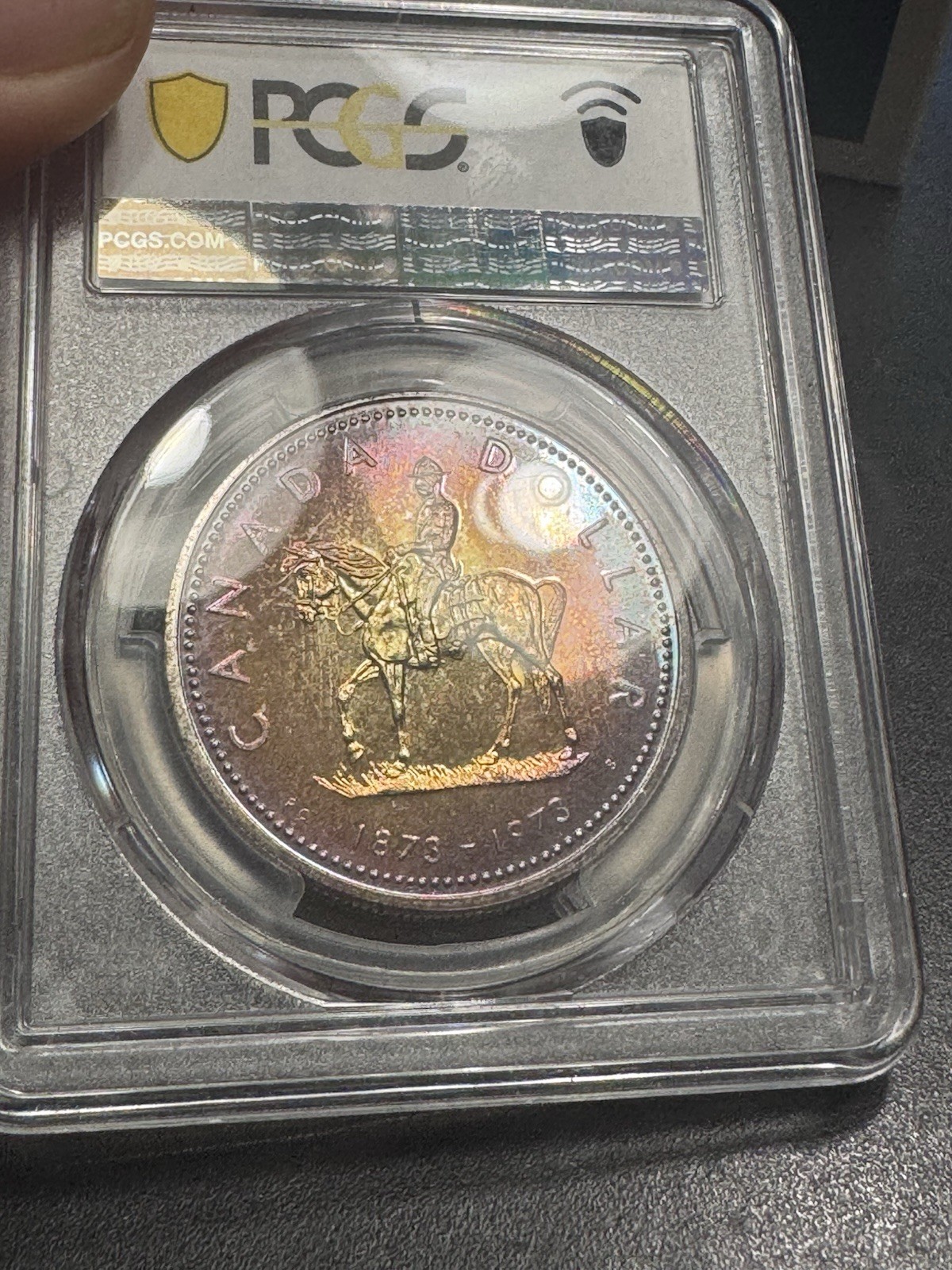 1973 Canadian silver RCMP Centennial Coin NGC SP67