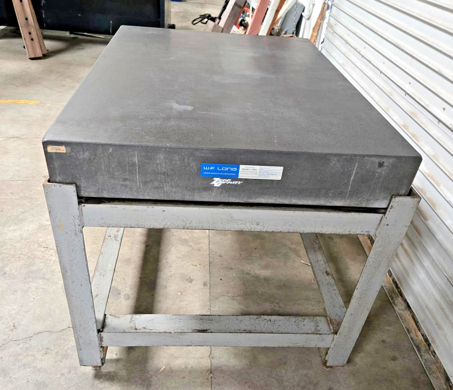 Zero Gravity PRECISION Granite Table Surface Inspection Plate 48" x 36" x 6"