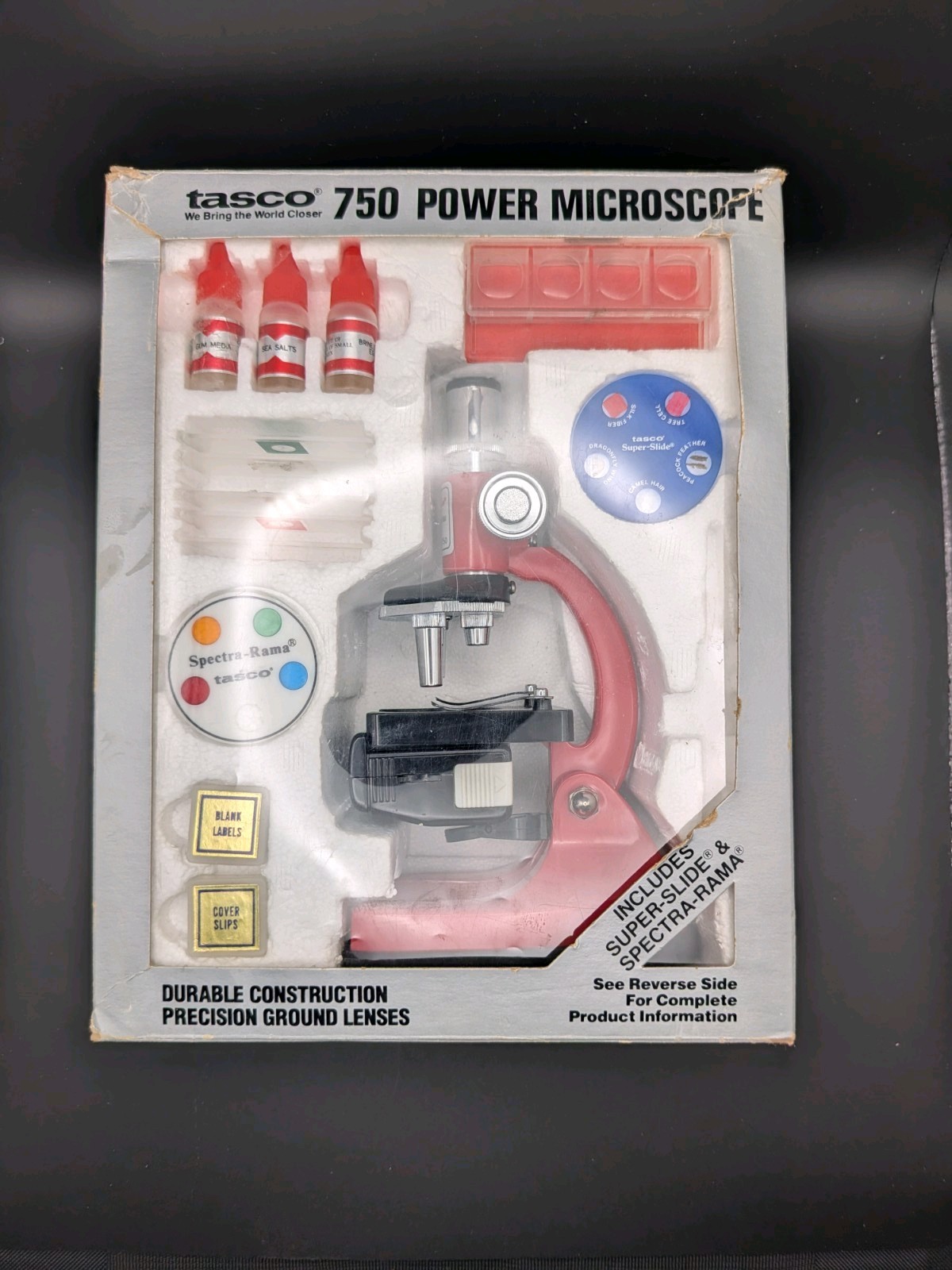 Vintage Tasco 750 Power Microscope