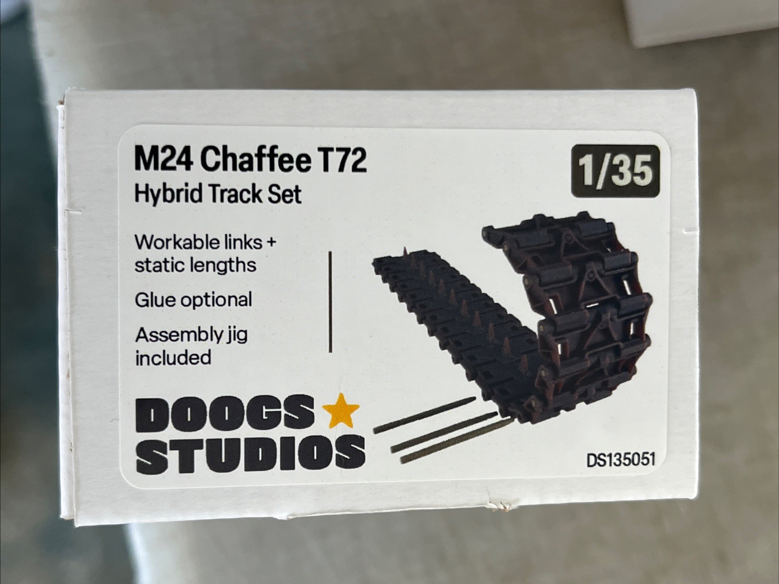 1/35 Doogs Studios #135051 M24 Chaffee T72 Hybrid Track Set 3D Printed