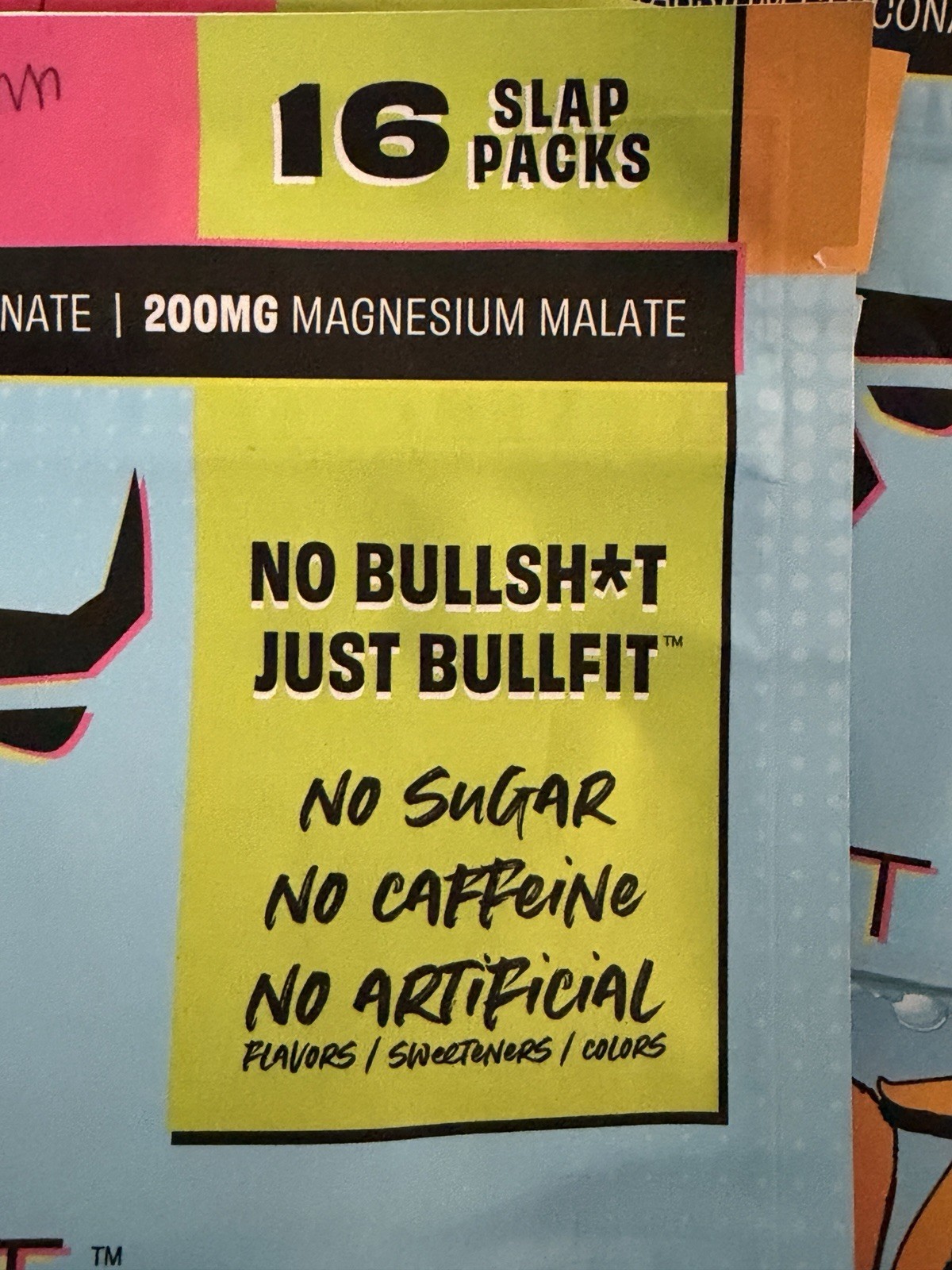 Lot Of 5 BullFit Hydrate Variety Pack. 16 Per Pack - (80 Total) Best By 12/25