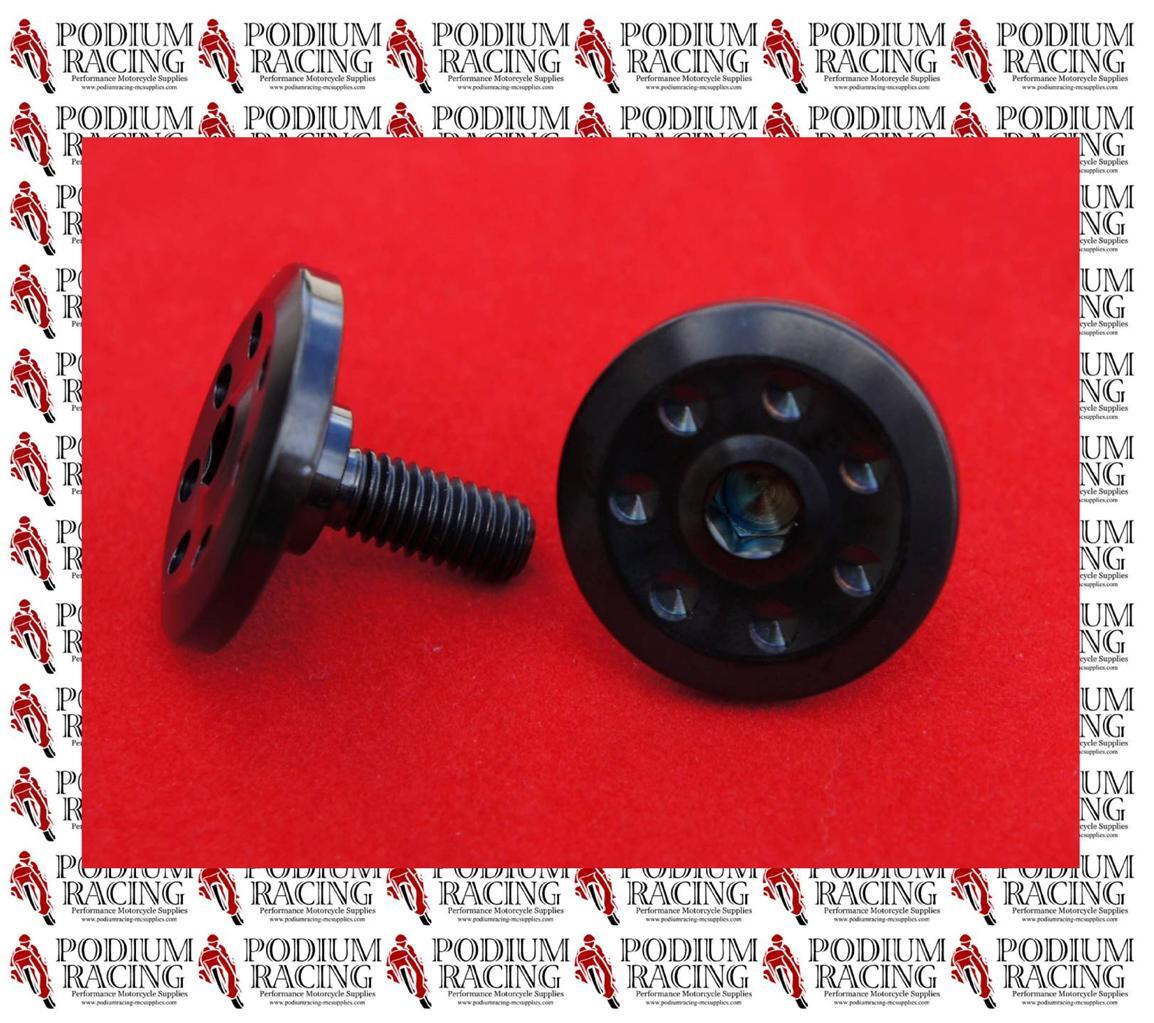 DUCATI MONSTER SEAT COWL COVER TITANIUM BOLTS IN BLACK SET OF 2PCS 696 796 1100