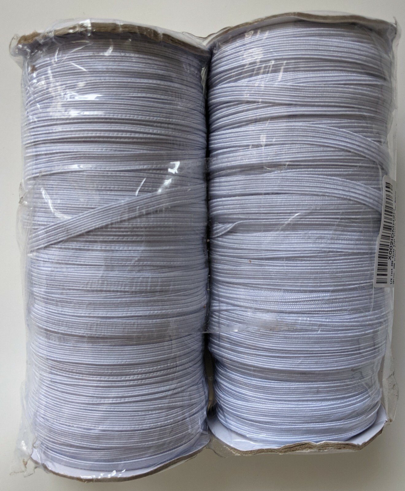 1/4" 200 Yards High Elastic Knit for Sewing White 1/4 inch 200 yd