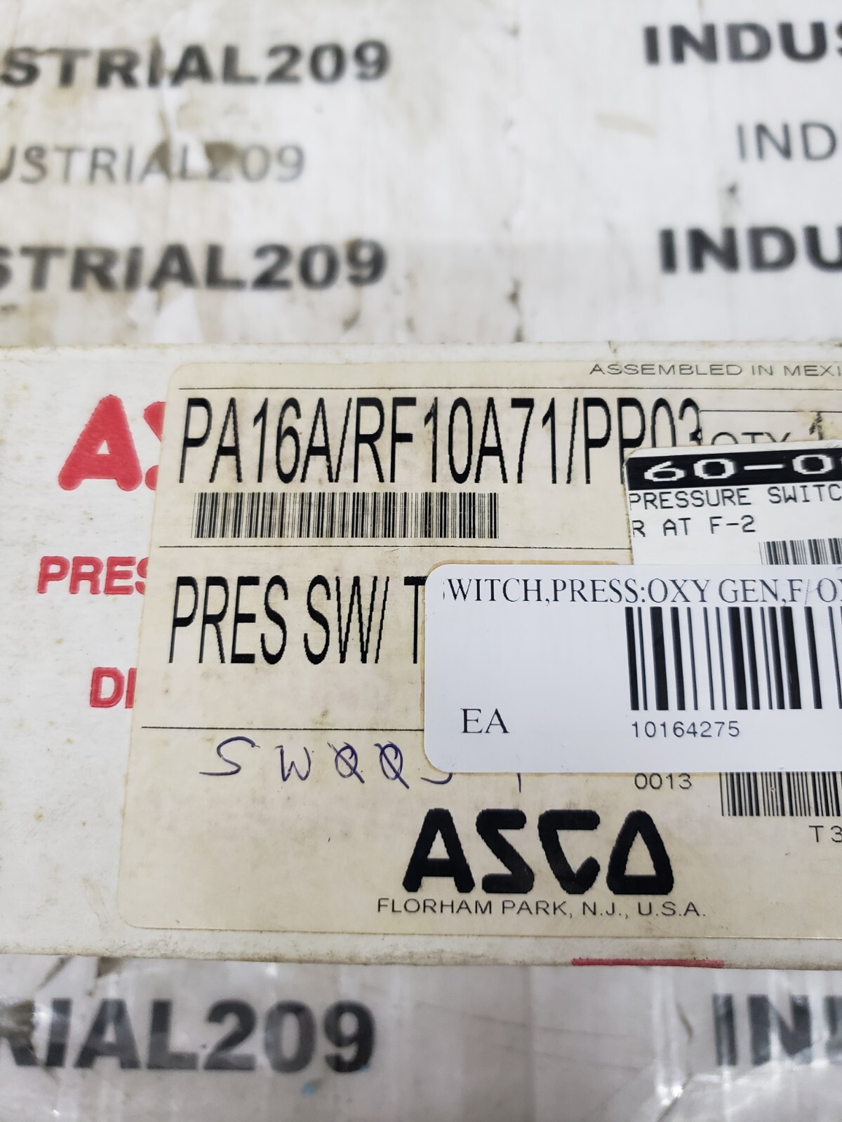 ASCO PA16A PRESS&TEMP SWITCH