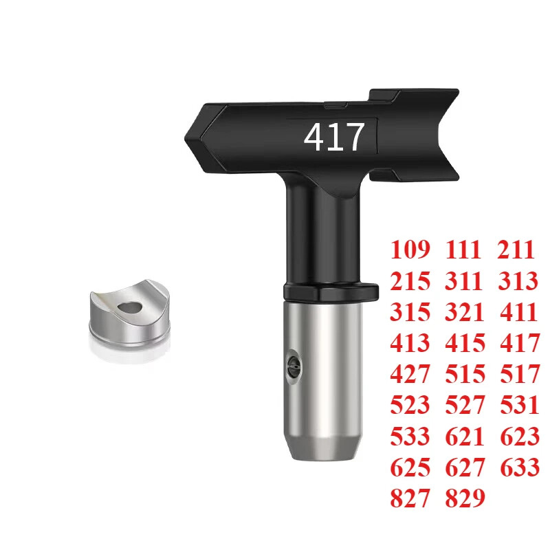 Spray Tips Reversible Tip Spray Nozzles Black For Airless Paint Spray Sprayer
