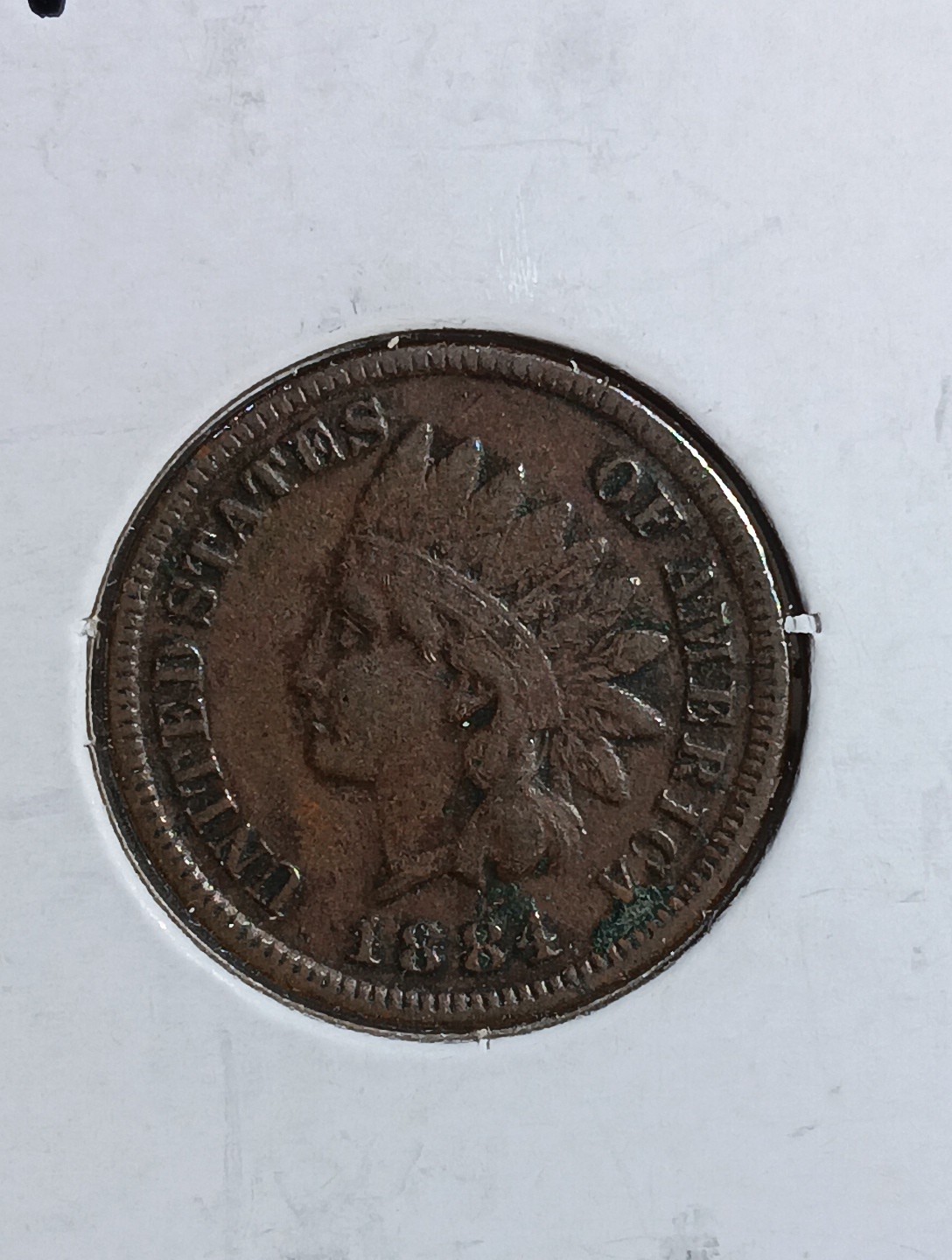 1884 Indian Head Cent - VERY FINE ATTRACTIVE WELL STRUCK COIN   F19O10