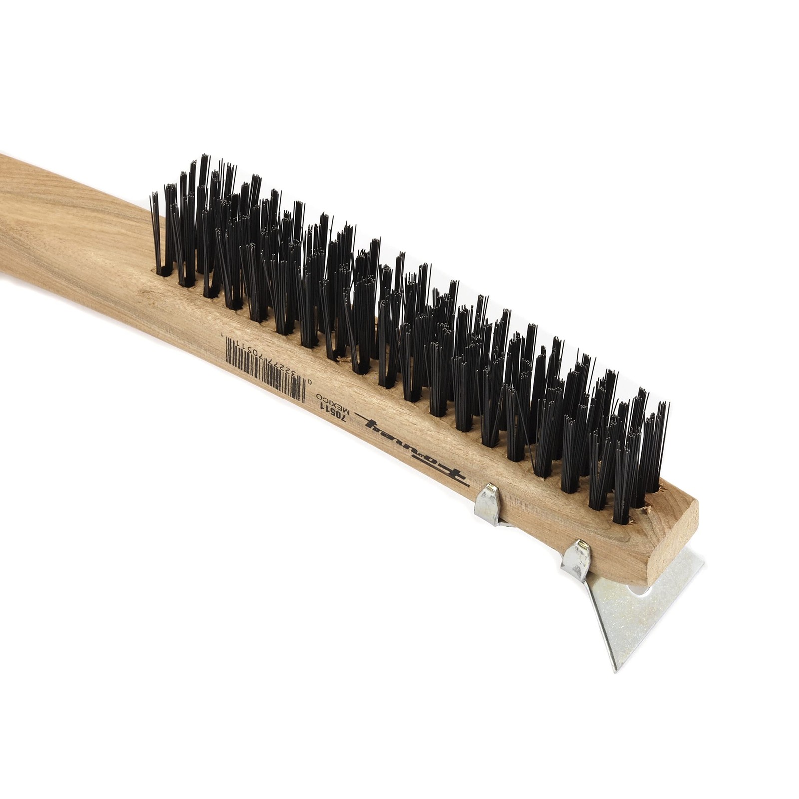 Forney 70511A, 2-Pack Scratch Brush with Scraper, Carbon, 3 x 19 Rows