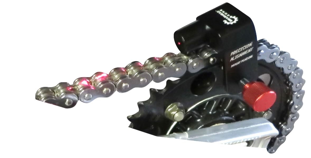 Chain & Sprocket Alignment Tool - Laser Application