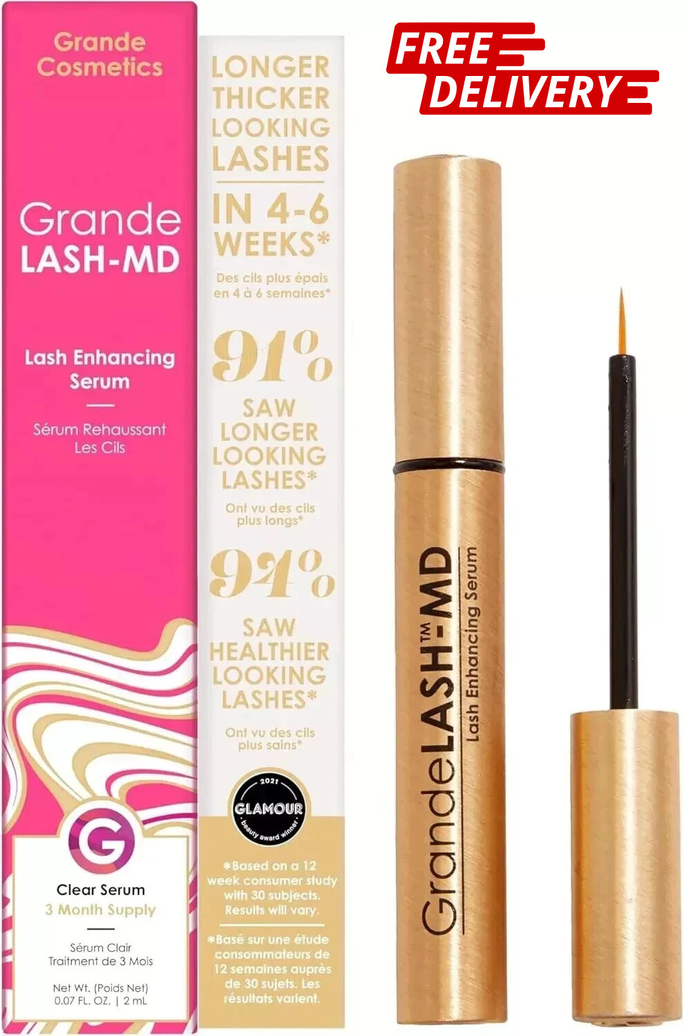 Grande LASH-MD Grande Lash Enhancing Serum 4ML 0.14 oz NEW