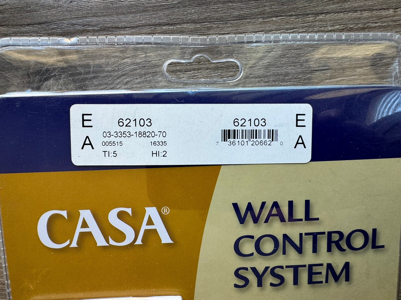 Casa #62103 Wall Control System Ceiling Fan 3 Speed