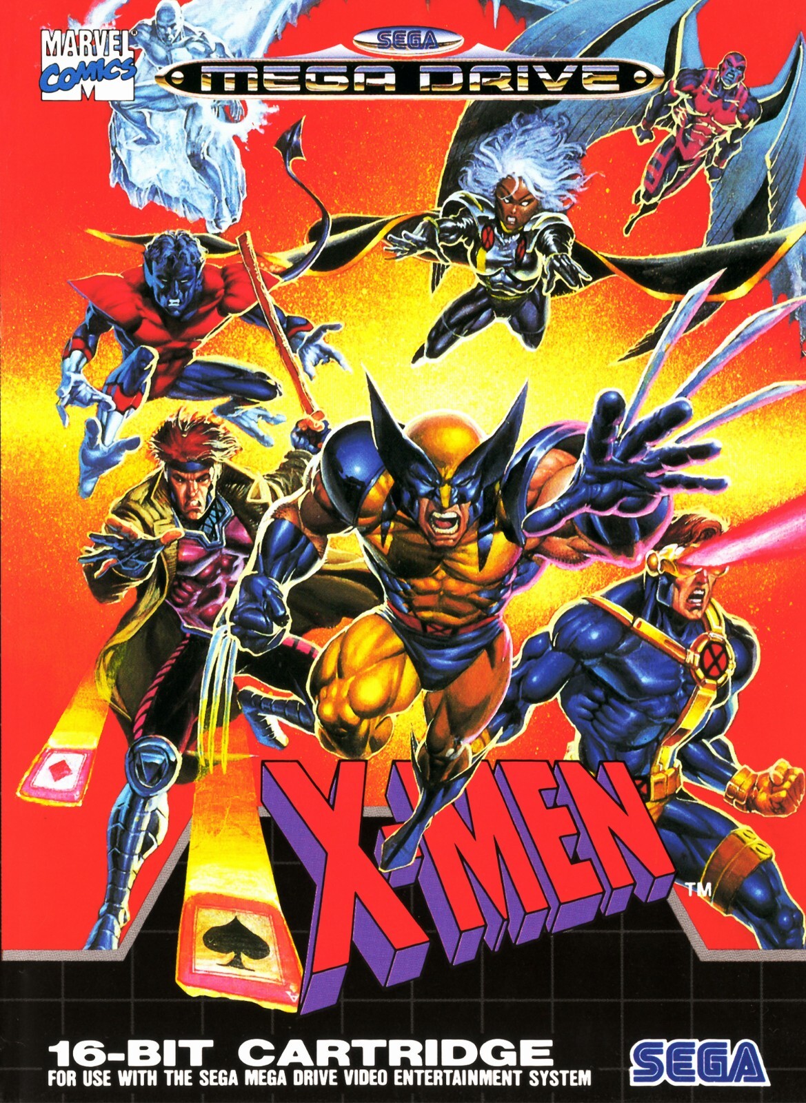 Sega Genesis Classic - X men Video Game Cover Poster 11x15