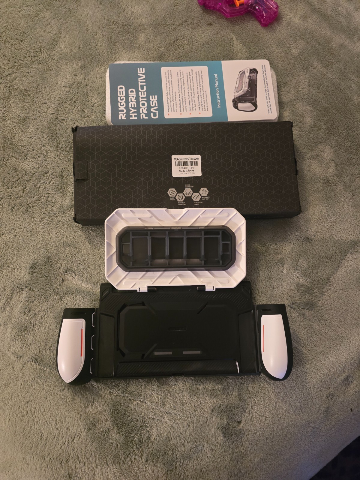 Titan Case for Nintendo Switch 2025 Rugged protective cas Protective Case White