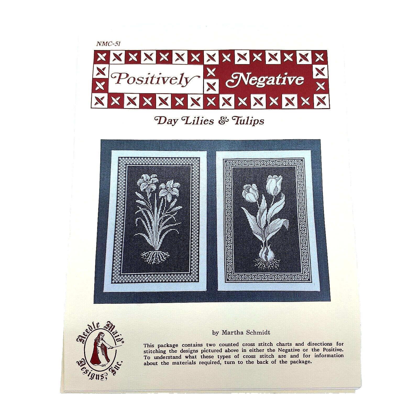 Needle Maid Designs Positively Negative Day Lilies And Tulips NMC-51