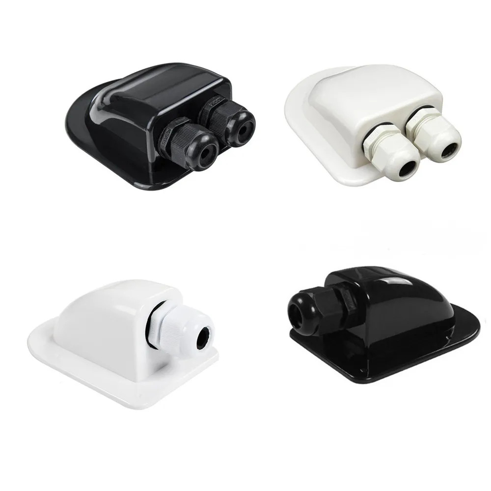 Waterproof ABS Solar Cable Entry Gland Junction Box Roof Seal RV Camper Boat