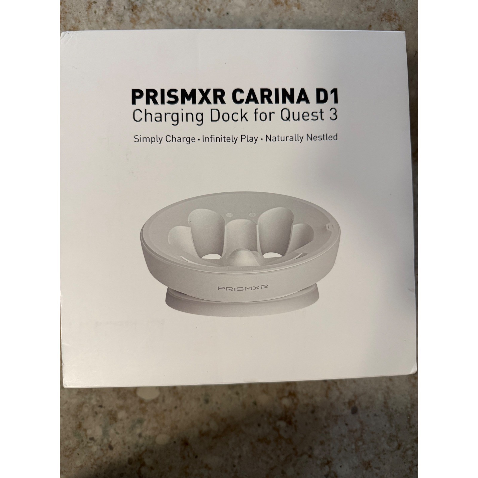 PrismXR Carina D1 Charging Dock for Meta Quest 3 White P1111 VR Station