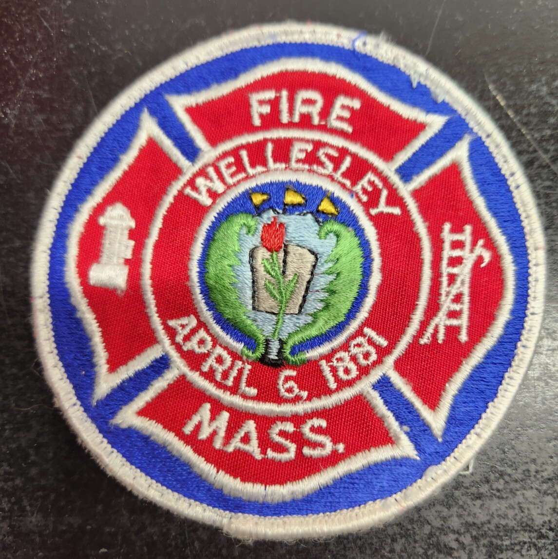 Vintage Wellesley Massachusetts Fire Department Patch