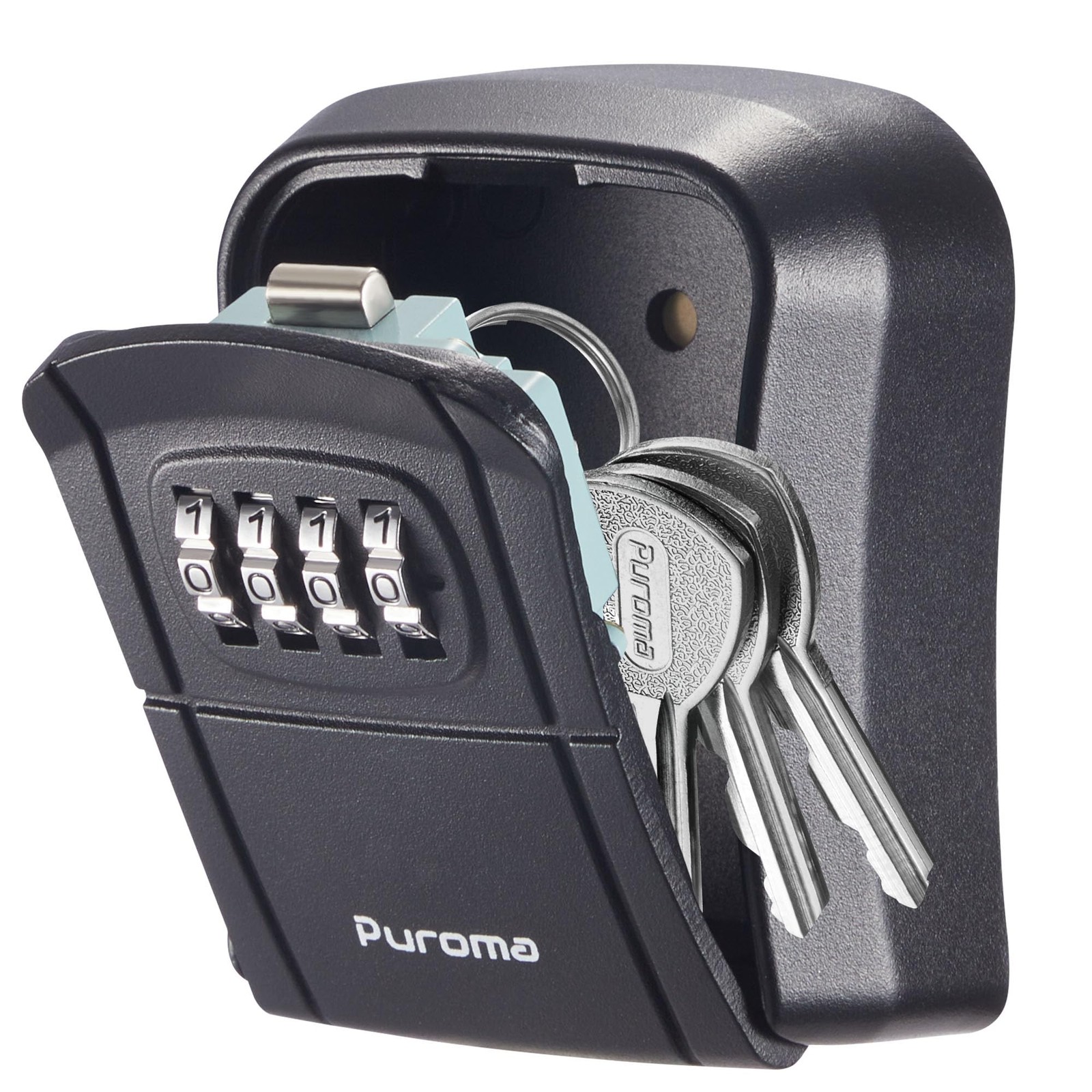 Key Lock Box Combination Lockbox Wall Mounted for House Keys