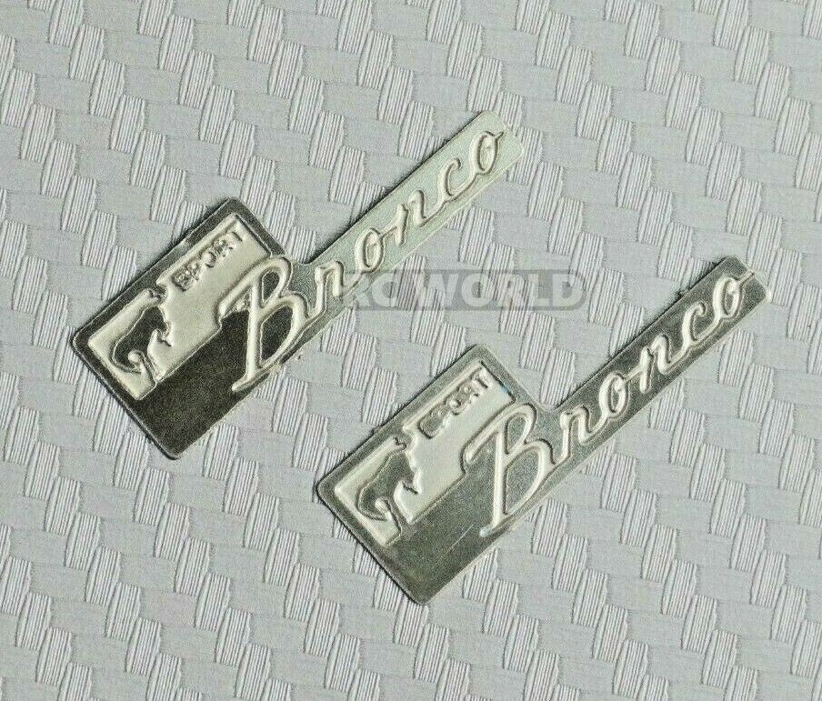 For Traxxas BRONCO Sport 1/10 Metal Logo Badge For Traxxas Bronco Sport   (2pcs)
