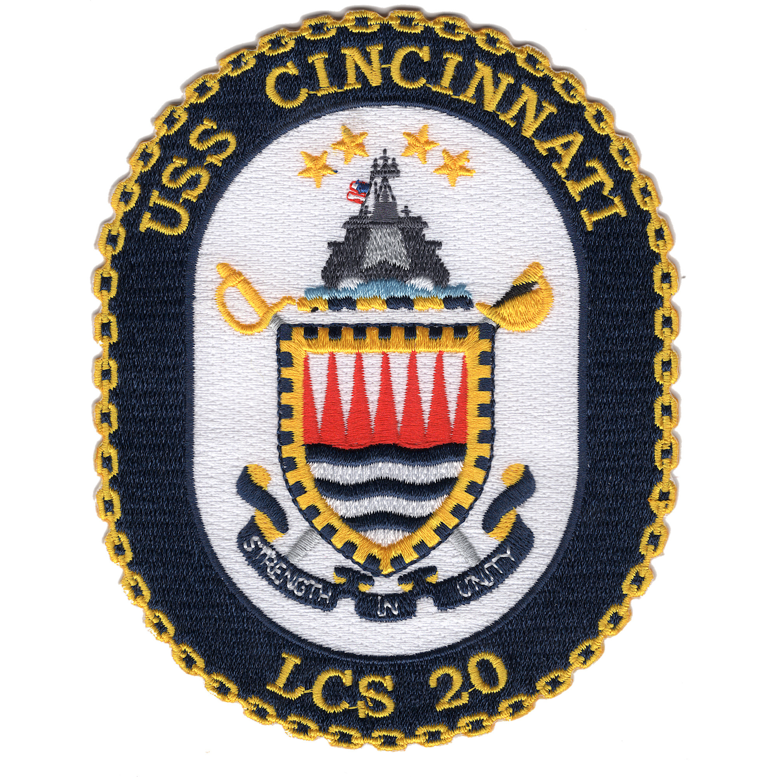 USS Cincinnati LCS-20 Crest Patch
