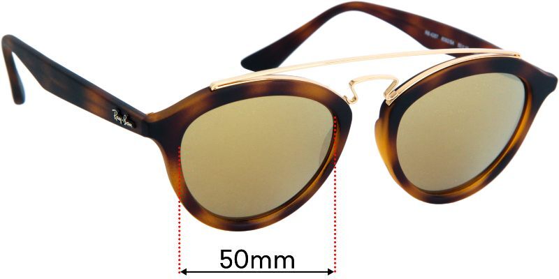 SFx Replacement Sunglass Lenses fits Ray Ban RB4257 Gatsby II - 50mm Wide