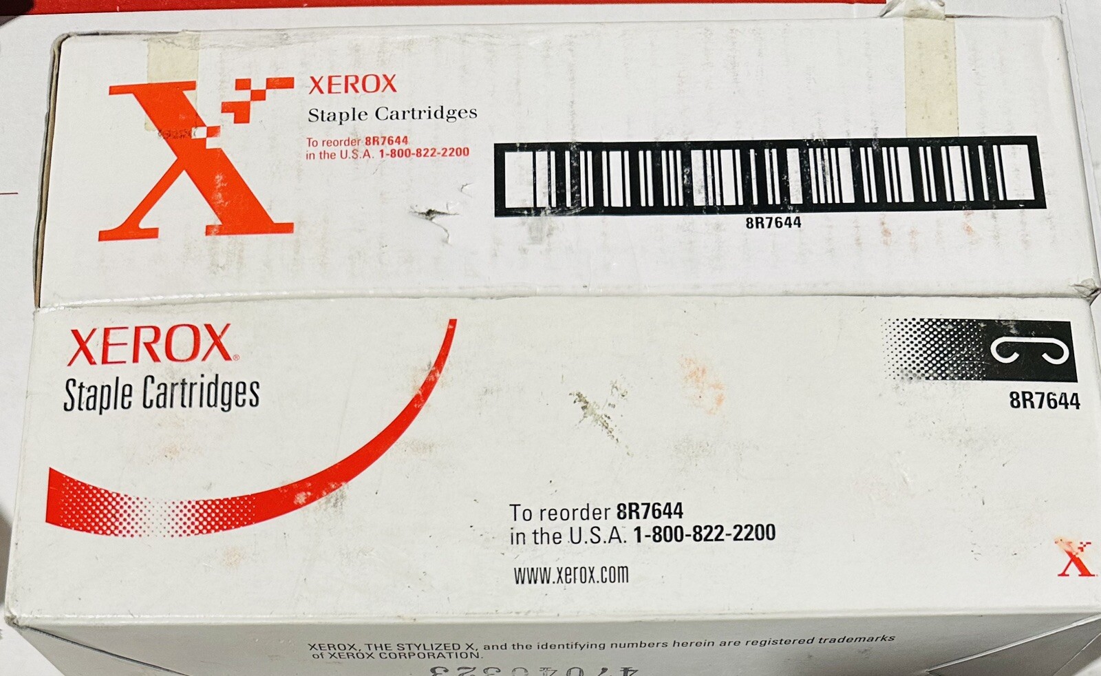 Genuine OEM Xerox 8R7644 8-Pack (40,000 Staples) Staple Cartridges - Brand New