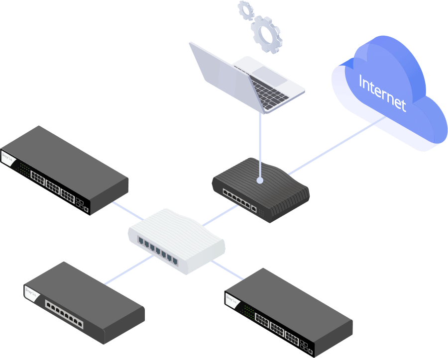 VigorSwitch P2100 10-Port Layer 2+ Managed PoE Switch