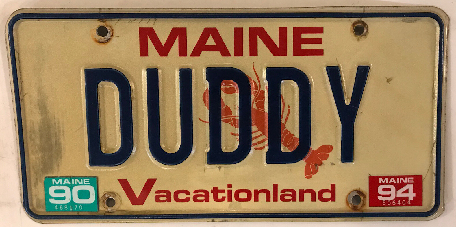 Vanity DUDDY DADDY license plate Dustin Duddie Duddi Fuddy Dudd Dad Father