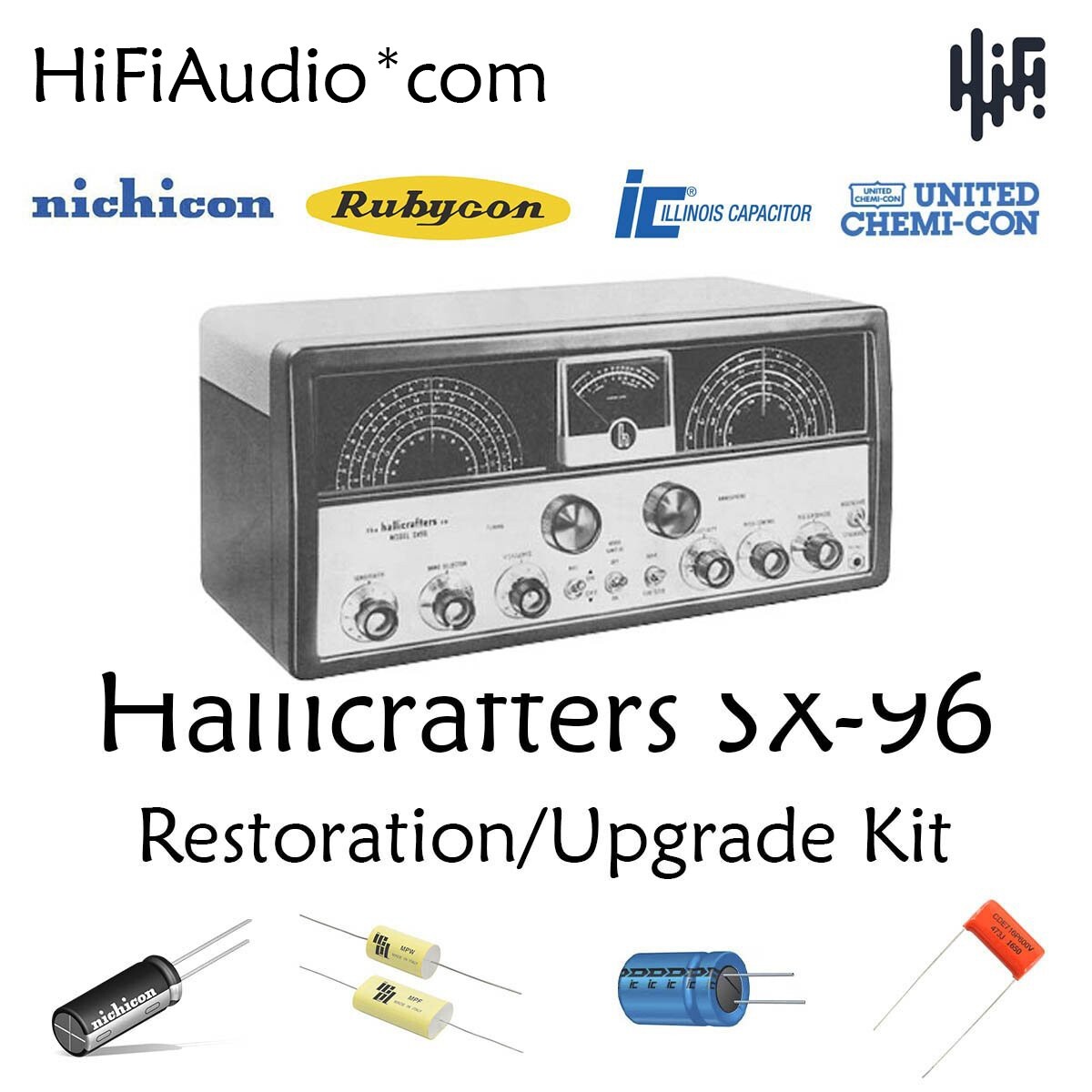 Hallicrafters SX-96 radio Restoration kit repair upgrade recap capacitor rebuild