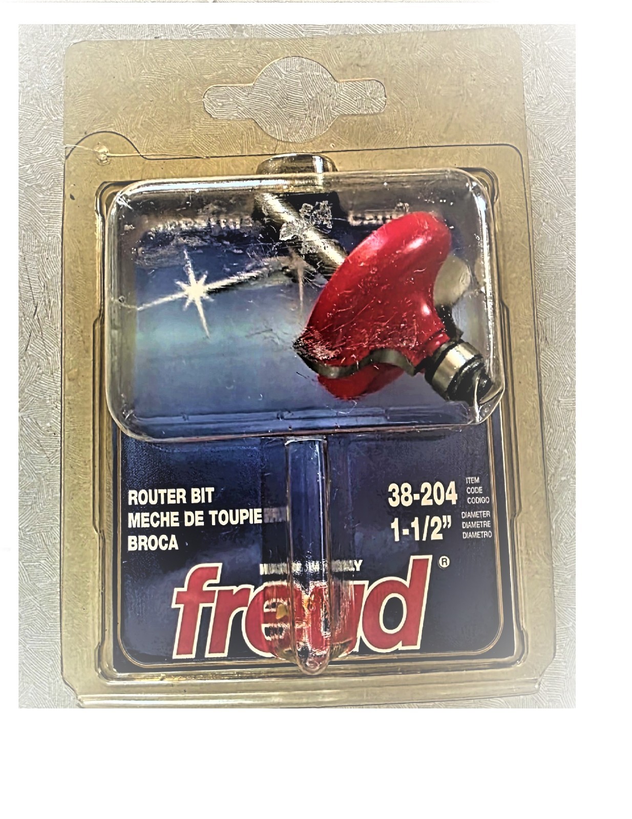 Freud 38-204: 1-1/2" (Dia.) Ogee Fillet Bit with 1/4" Shank