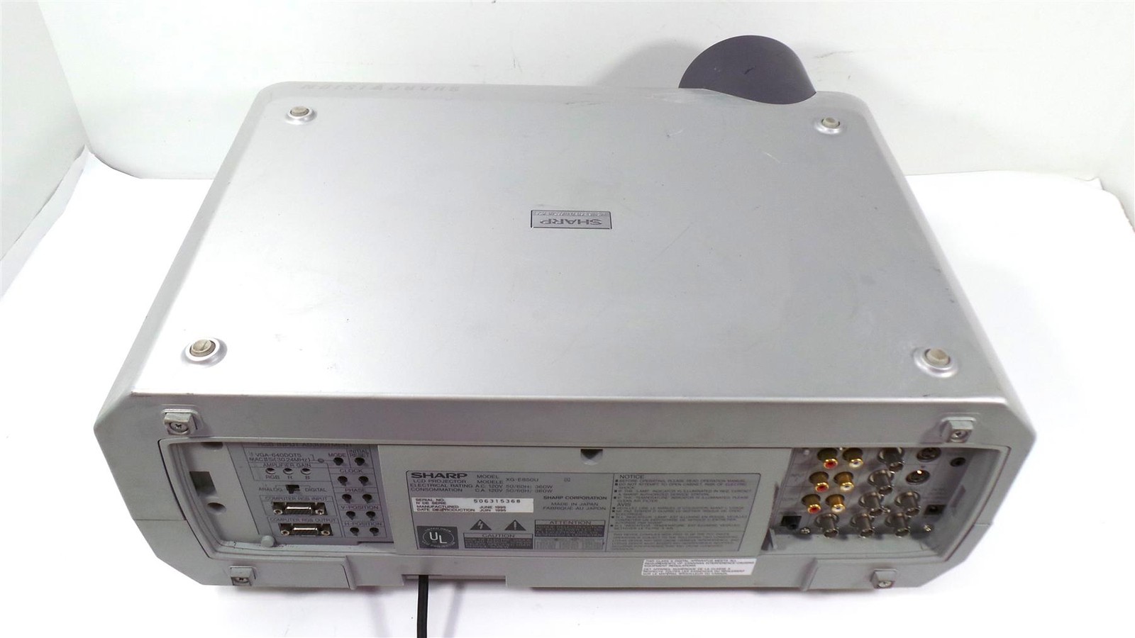 Sharp XG-E850U VGA LCD Projector - Good Working - Free Shipping
