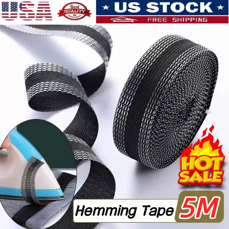 Hemming Tape for Pants Iron-On Instant Hem Tape No Sew Jeans Pants Trouser US🔥