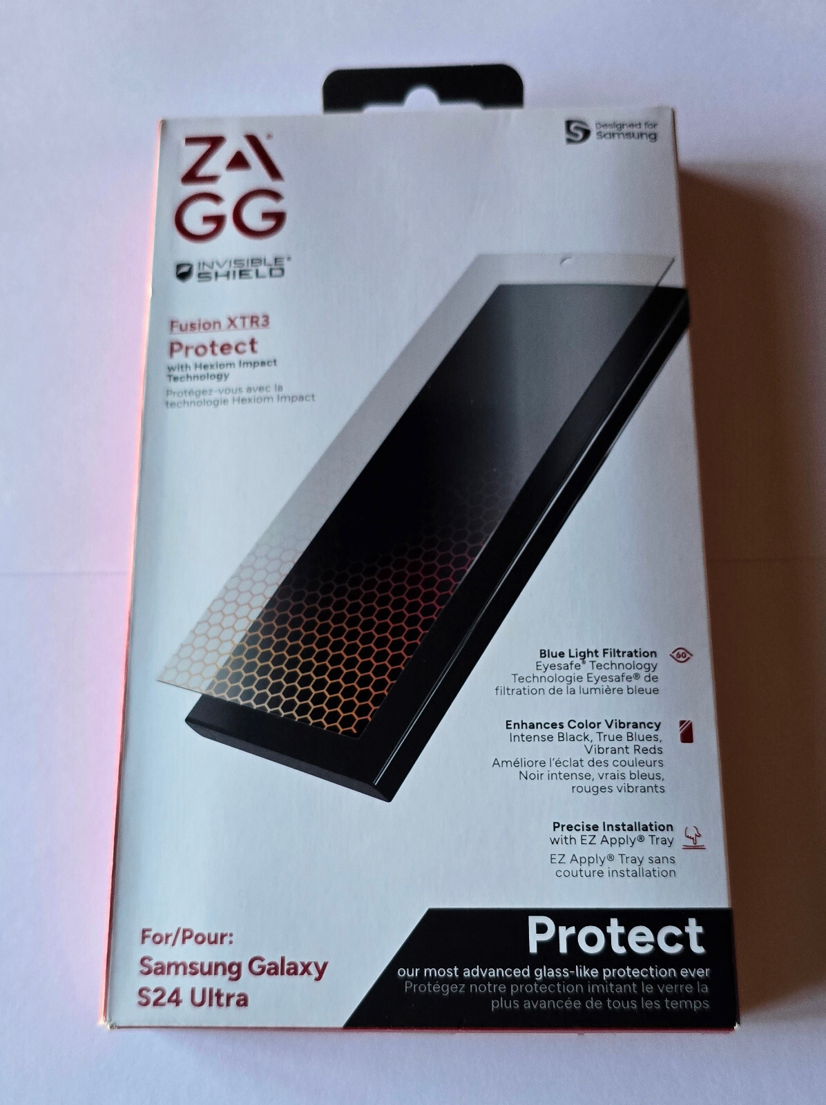 NEW ZAGG InvisibleShield XTR3 Screen Protector for Samsung Galaxy S24 Ultra