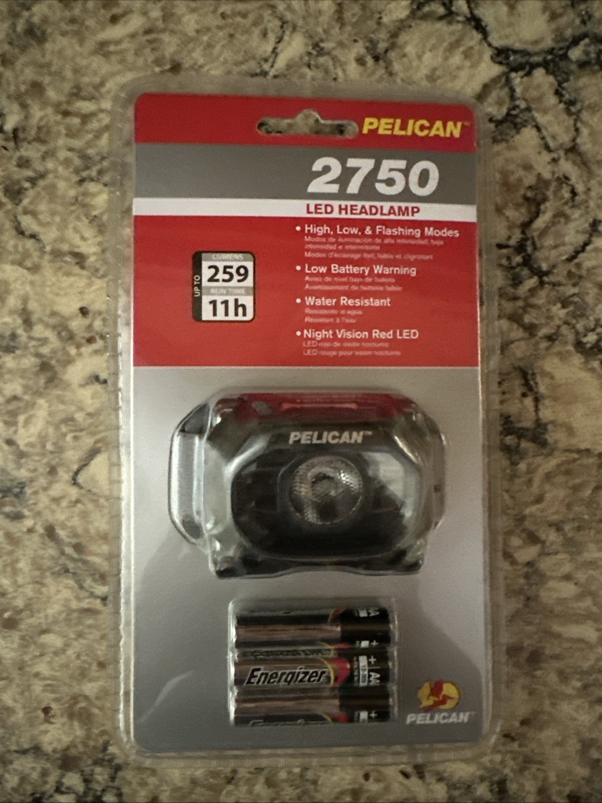 Pelican 2750 LED Headlamp Brand New With Batteries
