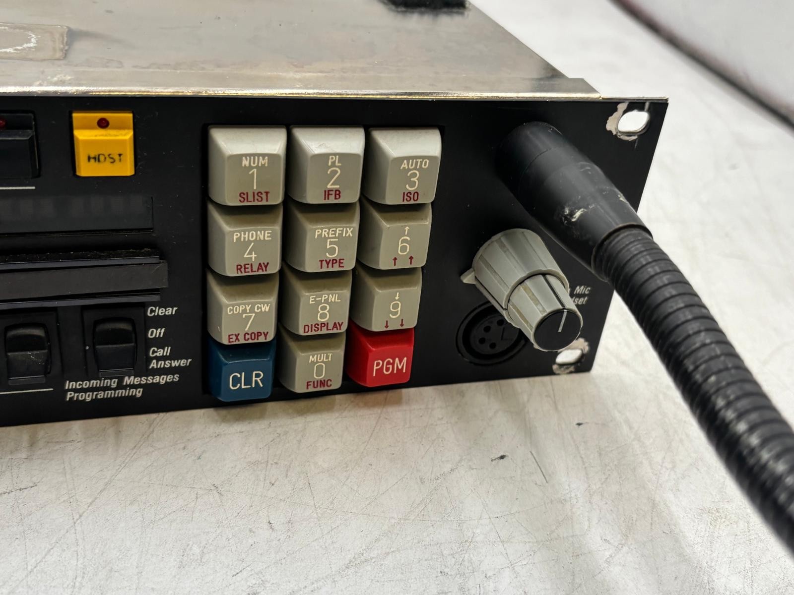RTS Systems KP96-7 Telex Matrix Intercom Key Panel w/ AKG D58E/200 Microphone