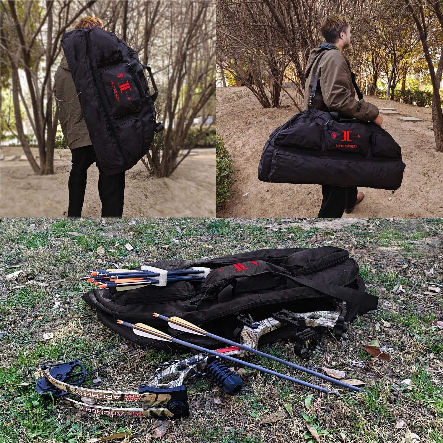 Compound Bow Case - Waterproof Lightweight Soft Padded Bow Case, 3 Multipurpo...