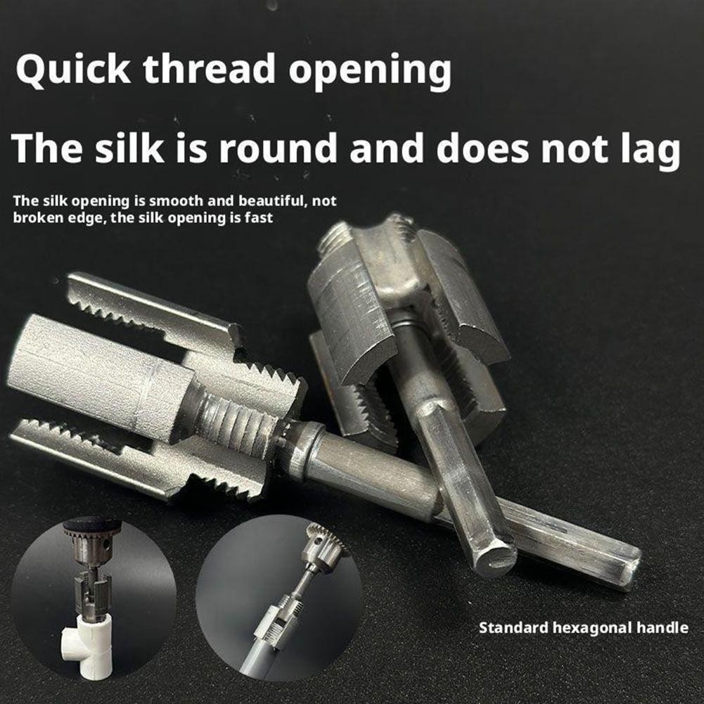 Integrated Internal & External Pipe Threading-Tool PVC Pipe Threader Cutting~Kit