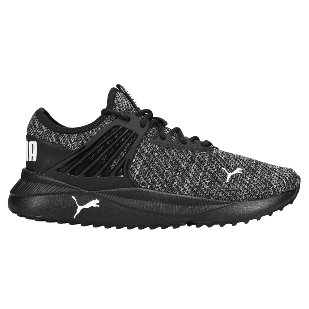 PUMA Pacer Future Doubleknit Lace Up  Mens Black Sneakers Casual Shoes 384839-02