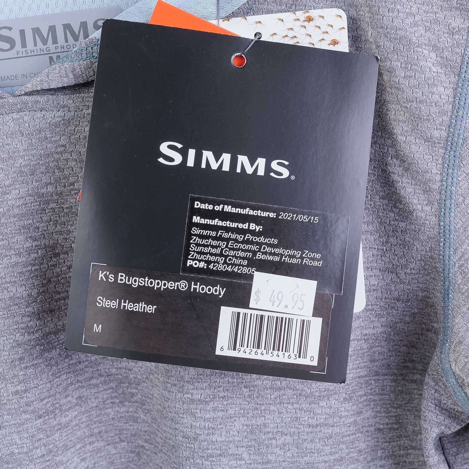 Simms Kid's Bugstopper Hoody - Steel Heather