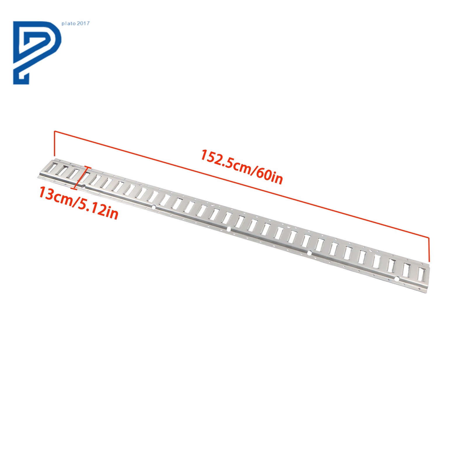 For Trailer Truck Van Galvanized Steel (6 Pack) 5' E Track Tie Down Rail Kit