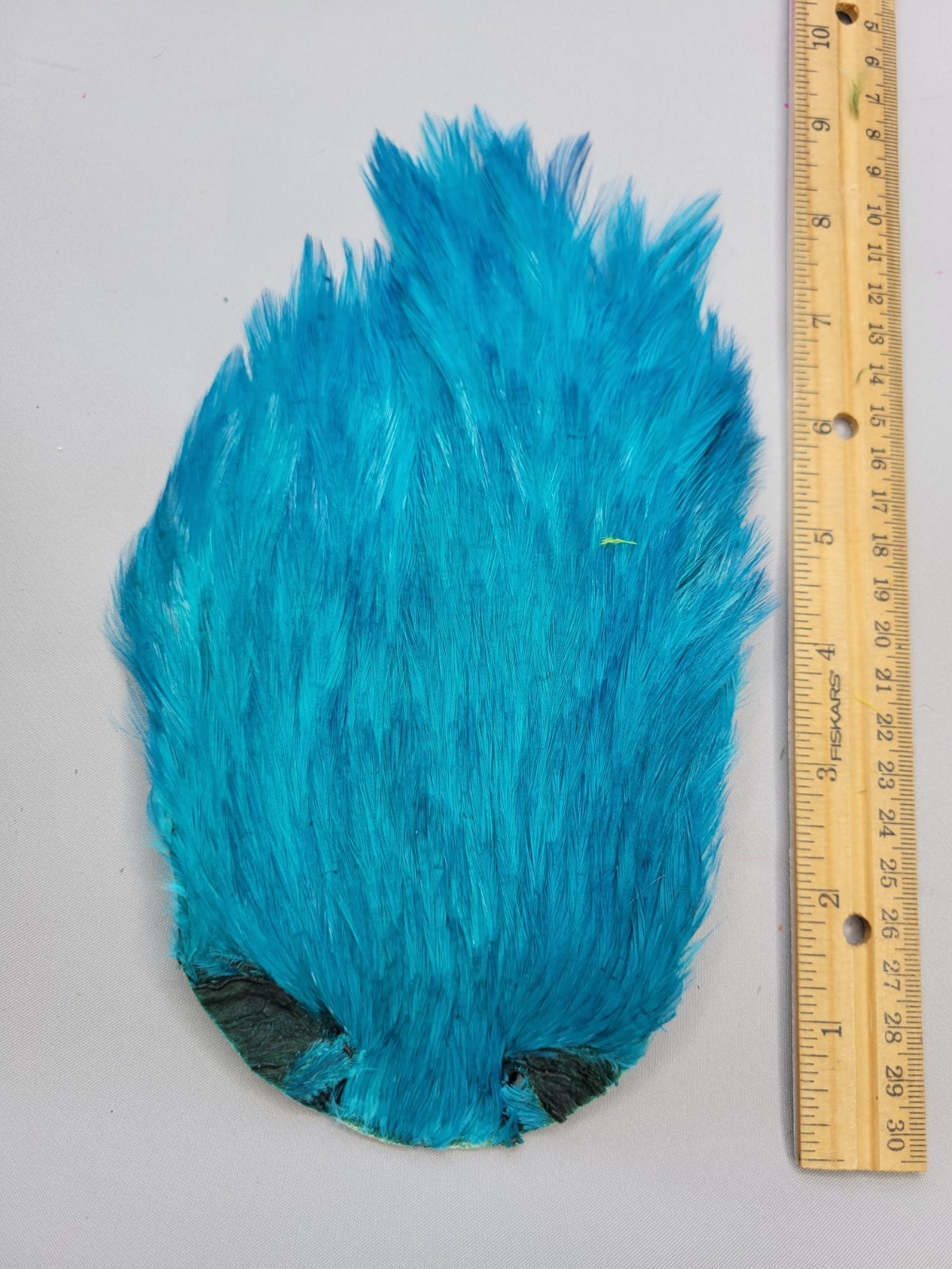 Lot 87,  Top Quality  BLUE  India Rooster Streamer Neck Cape Feathers