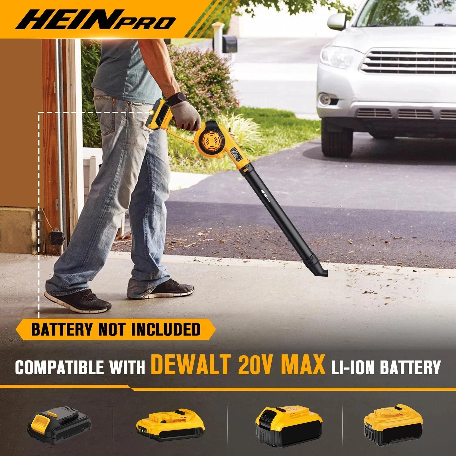 Cordless Leaf Blower Compatible with Dewalt 20V Max Battery up to 200MPH Small E