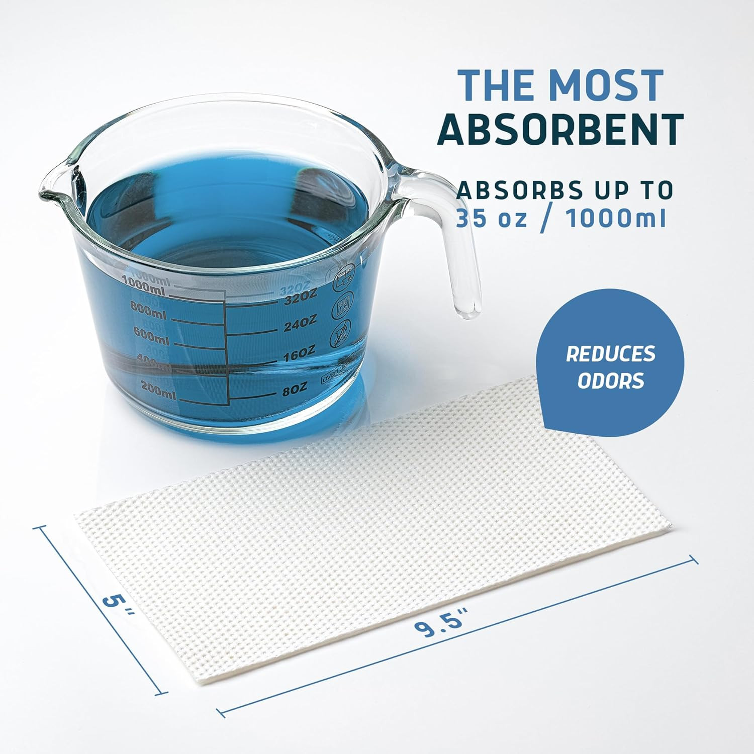 Super Absorbent Commode Pads - 250 Count Medical Grade Disposable Liners