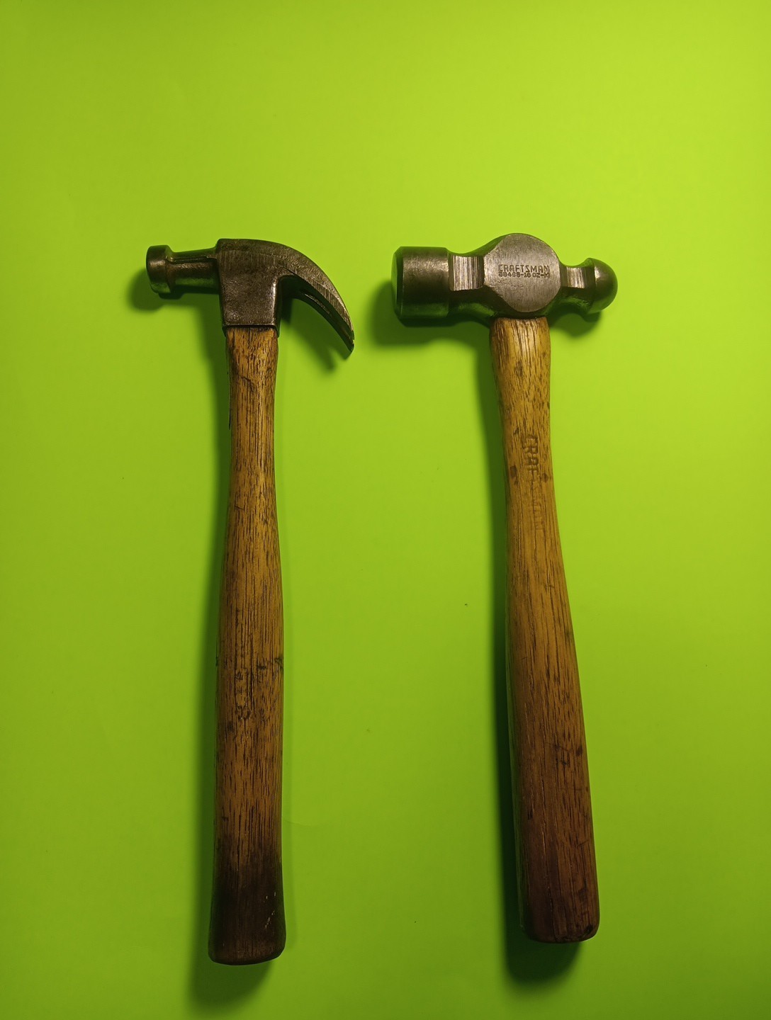 Craftsman 38465 16 oz Ball Peen Hammer+Small Claw no Stamp 2pcs Lot Used Items